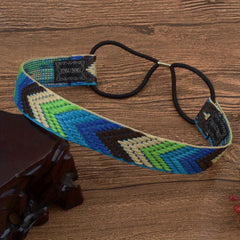 Bohemian Elastic Headband Retro Arrow Tip Printed Headdress Hair Accessories
