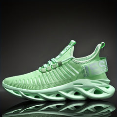 Men's Lace up Blade Sneakers Lightweight Breathable Running Shoes