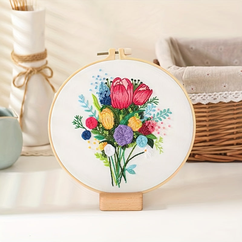 DIY Knitting Crochet Embroidery Kit for Beginners