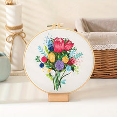 DIY Knitting Crochet Embroidery Kit for Beginners