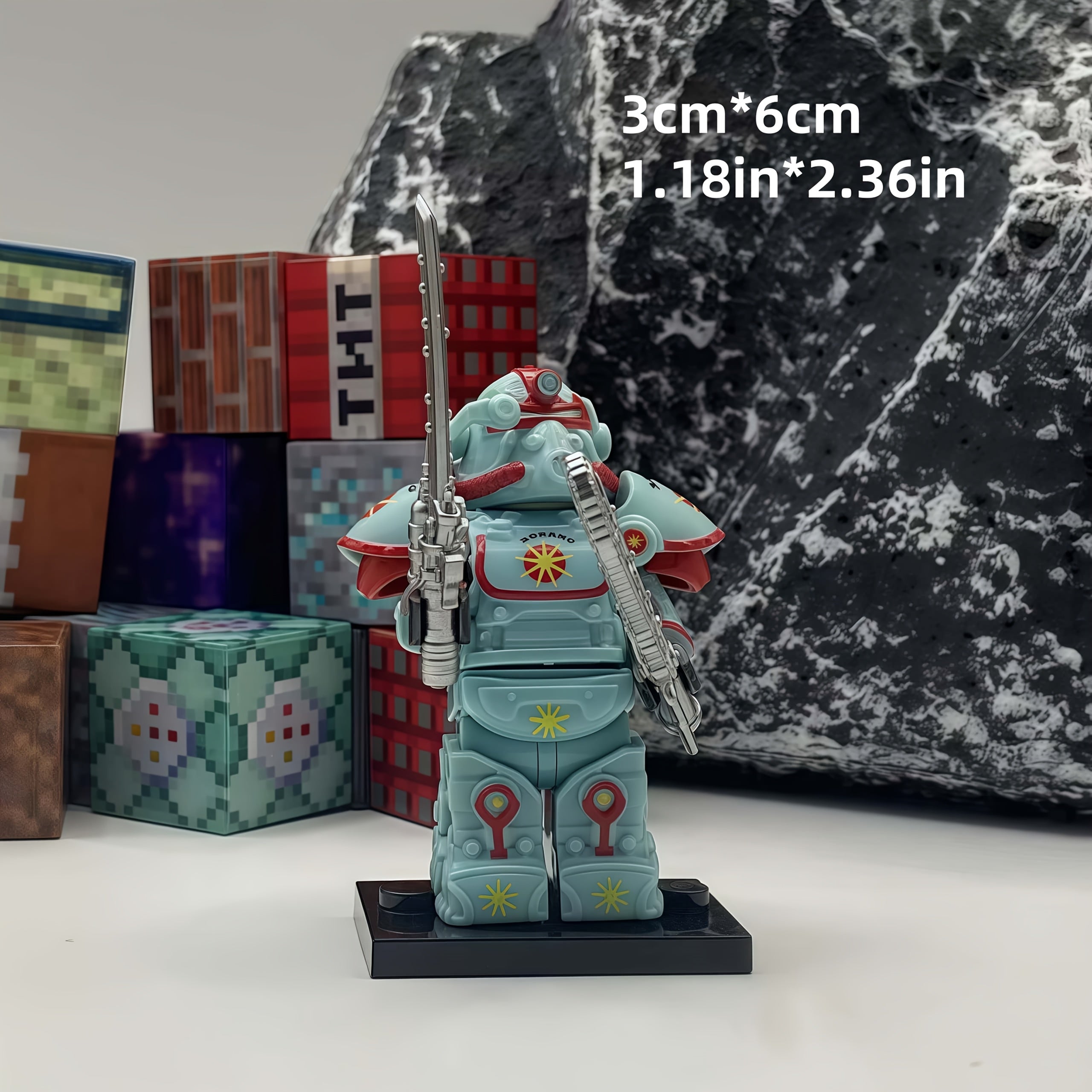Mecha Power Dual Blade Model with Weapons and Armor