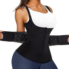 Women's Zipper Waist Trainer Body Shaper Tank