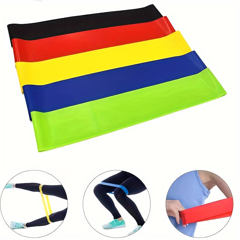 5pcs Resistance Bands Fitness Stretch Rope Yoga Strength Training Gym