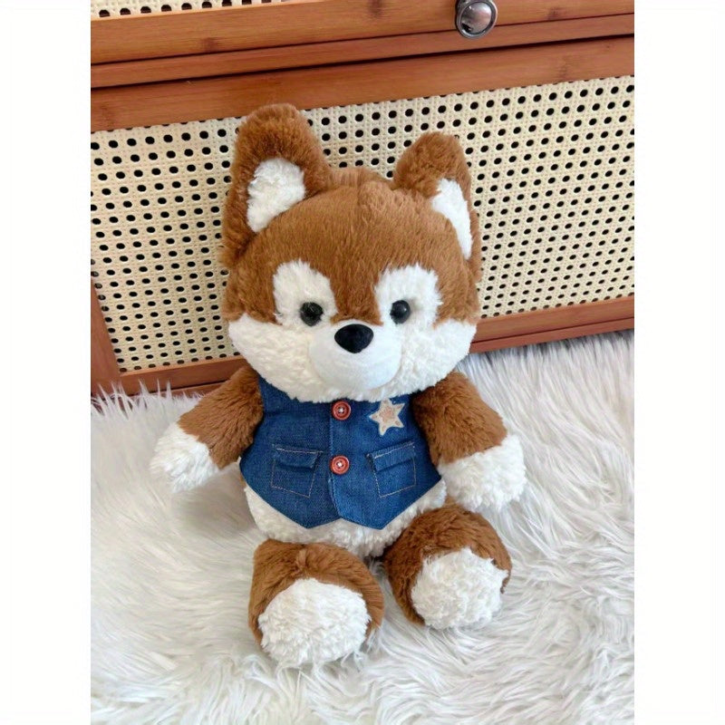 Husky Plush Toy Dog Doll for Dress up Decoration