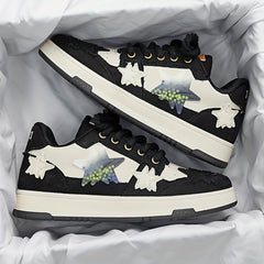 Women's Star Patched Leisure Skate Shoes Anti slip Platform Sports Shoes