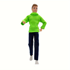 Male Doll Set w/ Interchangeable Outfits 2 Pack Multijoint Action Fig