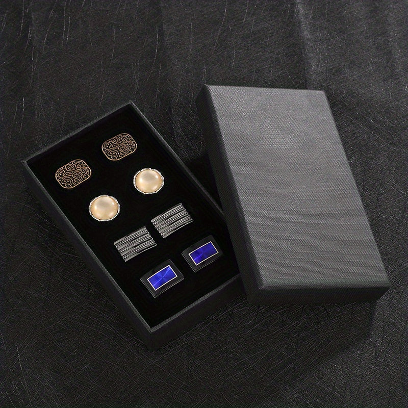 High-end Men's Cufflinks Gift Sets - Stylish Men's Jewelry Accessories