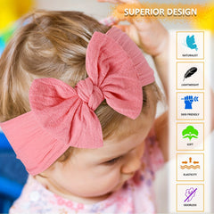 10pcs Nylon Headbands Hairbands Soft Headwrap Hair Accessorie For Baby