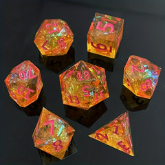 7pcs Sharp Resin Dice Set for Board Game Entertainment