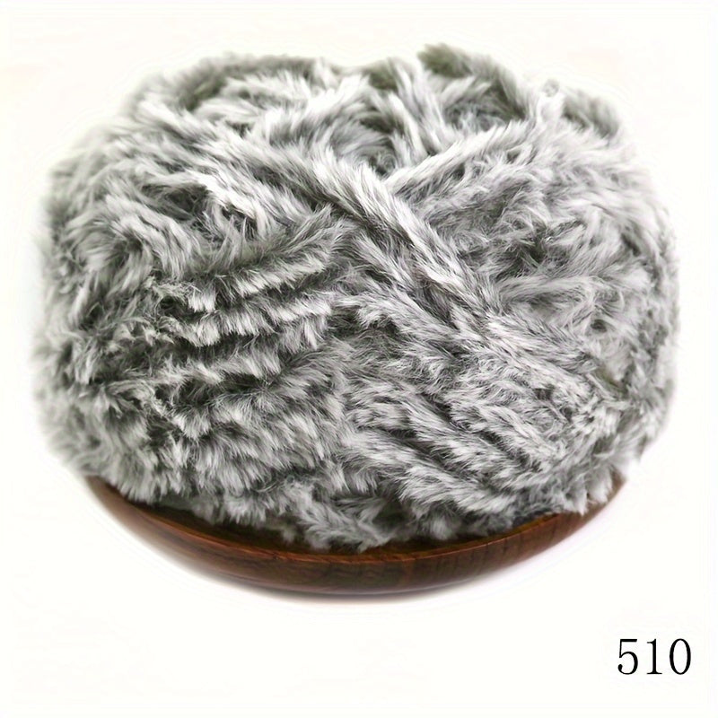 Faux Mink Fur Yarn Thick Wool for DIY Knitting Crocheting Hat Scarf Blanket