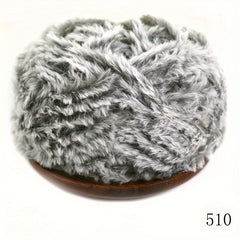 Faux Mink Fur Yarn Thick Wool for DIY Knitting Crocheting Hat Scarf Blanket