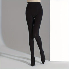 High Waist Opaque Tights Smooth Stretch Pantyhose