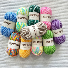 1pc Colorful Acrylic Yarn 45g 130m Soft 5 ply For Crochet Knitting Bags Hats