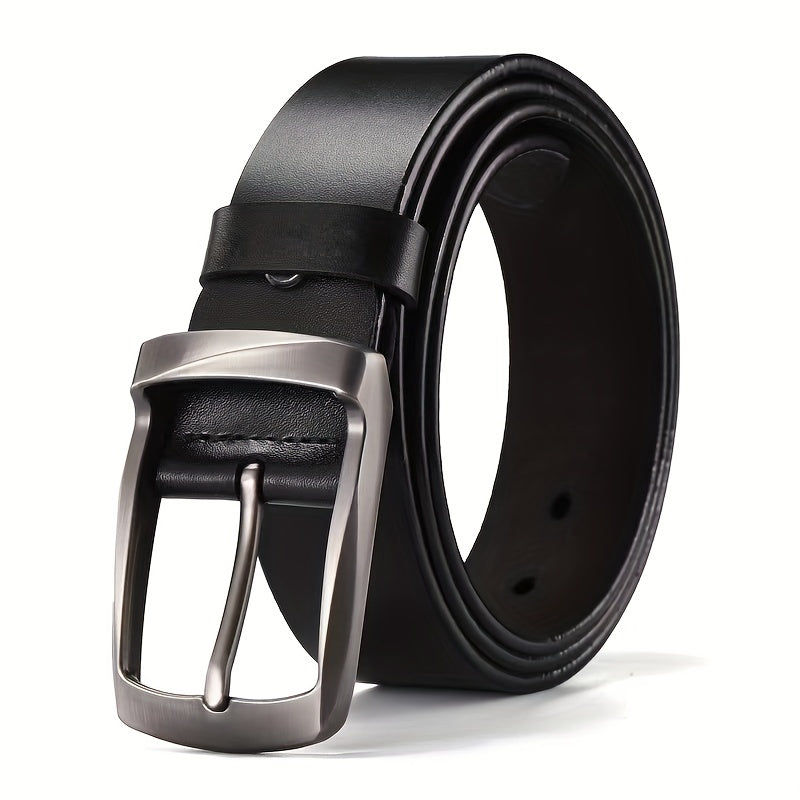 Men's Leather Belt Pin Buckle Casual Jeans Pants Waist Strap High Belt
