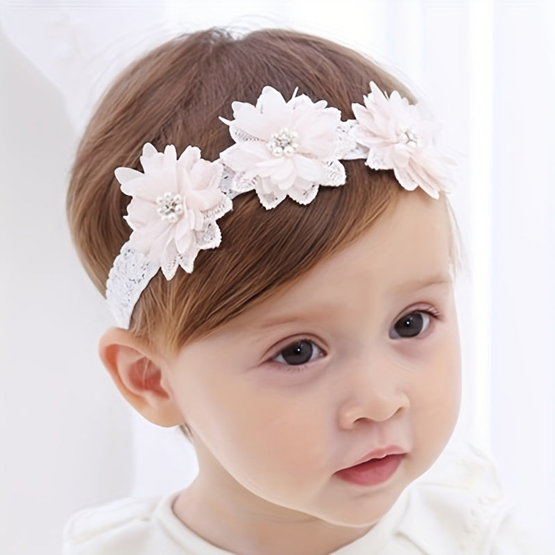 Flower Lace Headband for Baby Girls