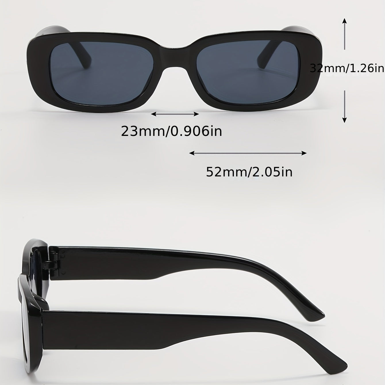 Y2K Square Sunglasses For Women Men Punk Anti Glare Glasses Beach UV400