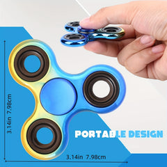 2pcs FIGROL Metal Feel Spinner Toys Stainless Steel Bearings Multicolor Pink
