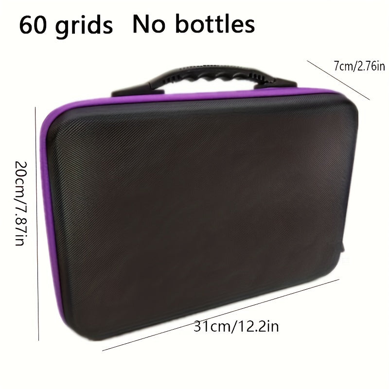60 Slot Round Bottles Storage Bag Diamond Painting Bottles Organizer