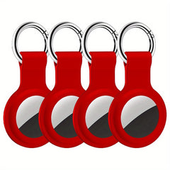 4 Pack Silicone AirTag Case Keychain Holder for GPS Item Finders