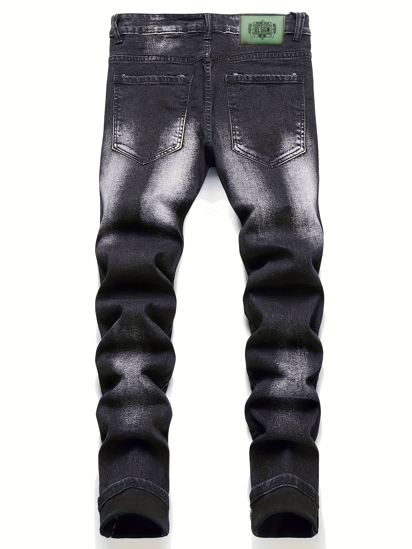 Men's Street Style Stretch Denim Pants for Spring Summer