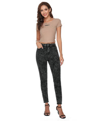 High Waisted Skinny Leg Jeans High Stretchy Denim Pants Women's Clothing
