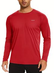 Men's Quick Dry Long Sleeve Rash Guard UPF 50 Sun Protection Shirt
