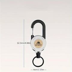 Retractable Carabiner Keychain for Camping
