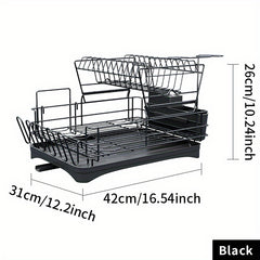 Over-The-Sink 2-Tier Dish Drying Rack Set