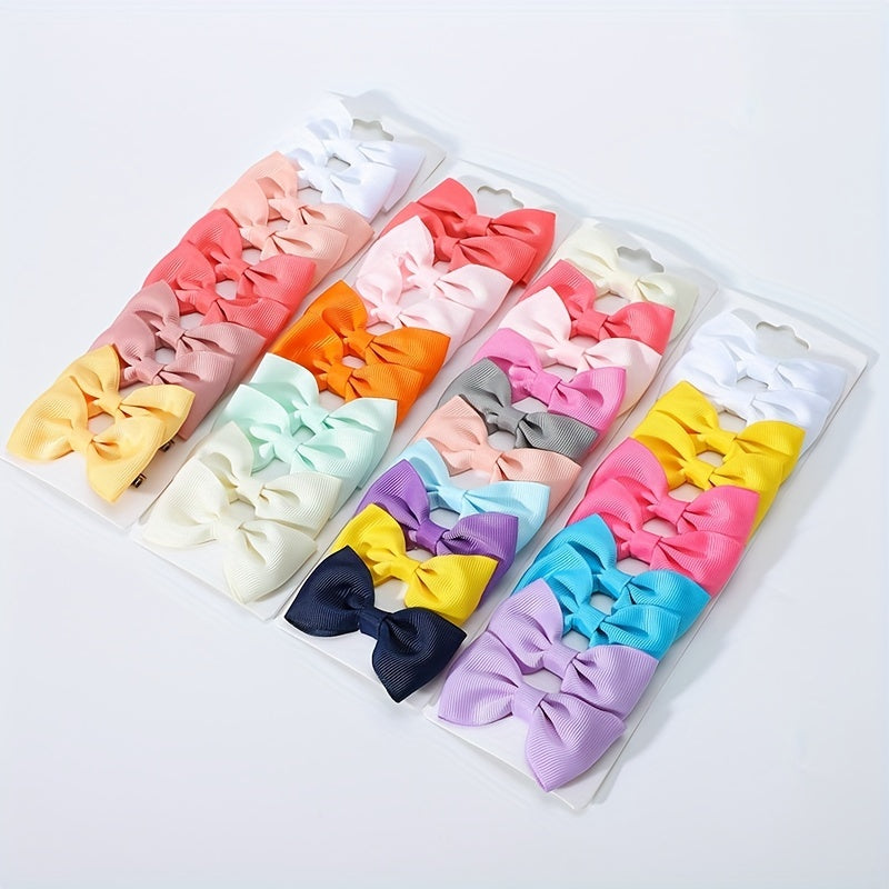10pcs Baby Girls' Bow Hair Clips Cute Hair Accessories