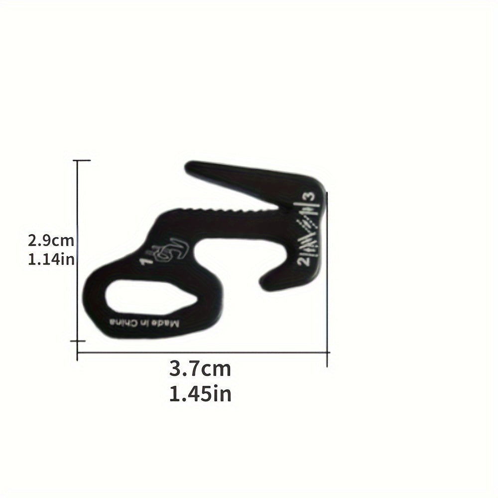 Aluminum Alloy Tent Hook 9 Shape Buckle Wind Rope Tighter Camping Accessories