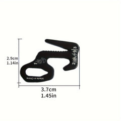 Aluminum Alloy Tent Hook 9 Shape Buckle Wind Rope Tighter Camping Accessories