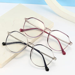 Round Frame Light Blocking Glasses for Women Unisex