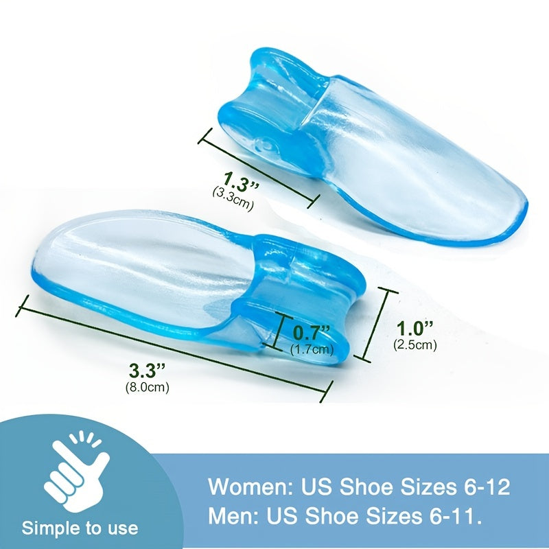Soft Silicone Big Toe Separators for Foot Care Transparent Toe Spacers