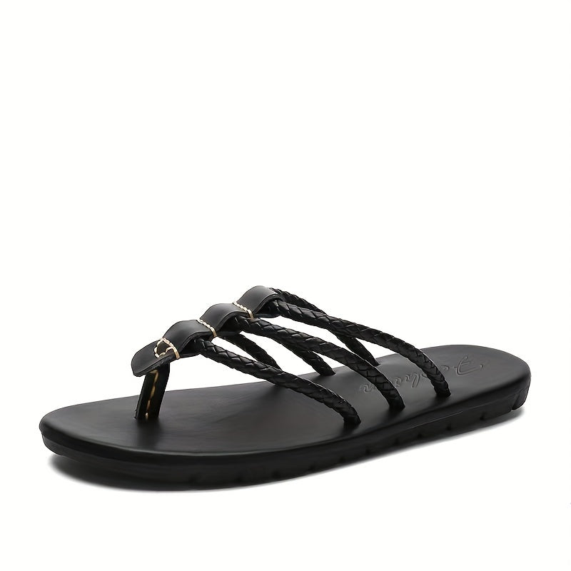 Men's 3-Strap Thong Sandals Non-Slip Flip Flops
