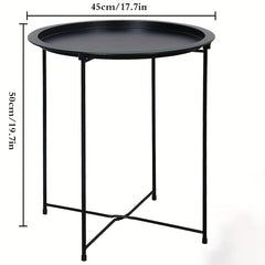 Round End Table Metal Tray Table 44 96 Cm Bedside Table