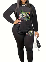 Women's Halloween Graphic Print Set