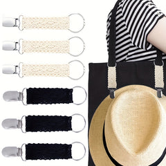 Minimalist Knitted Hat Clip Lightweight Reusable Clip For Shoulder Bag
