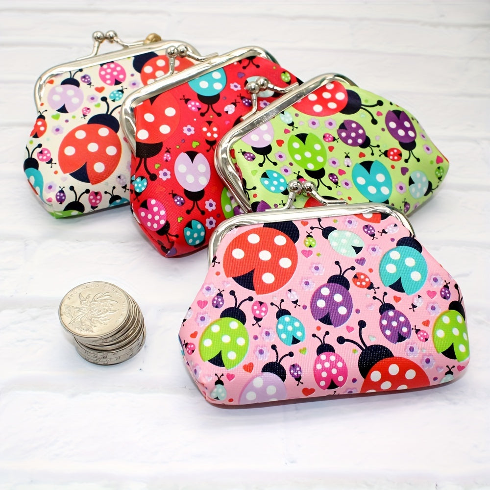 Ladybug Pattern Coin Purse Bag Animal Pouch Key Bag Birthday Gift