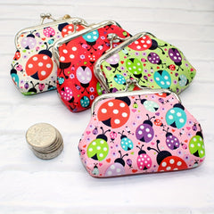 Ladybug Pattern Coin Purse Bag Animal Pouch Key Bag Birthday Gift