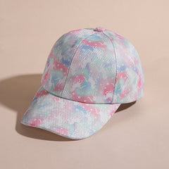 Girls Butterfly Unicorn Print Baseball Cap Sun Protection Hat