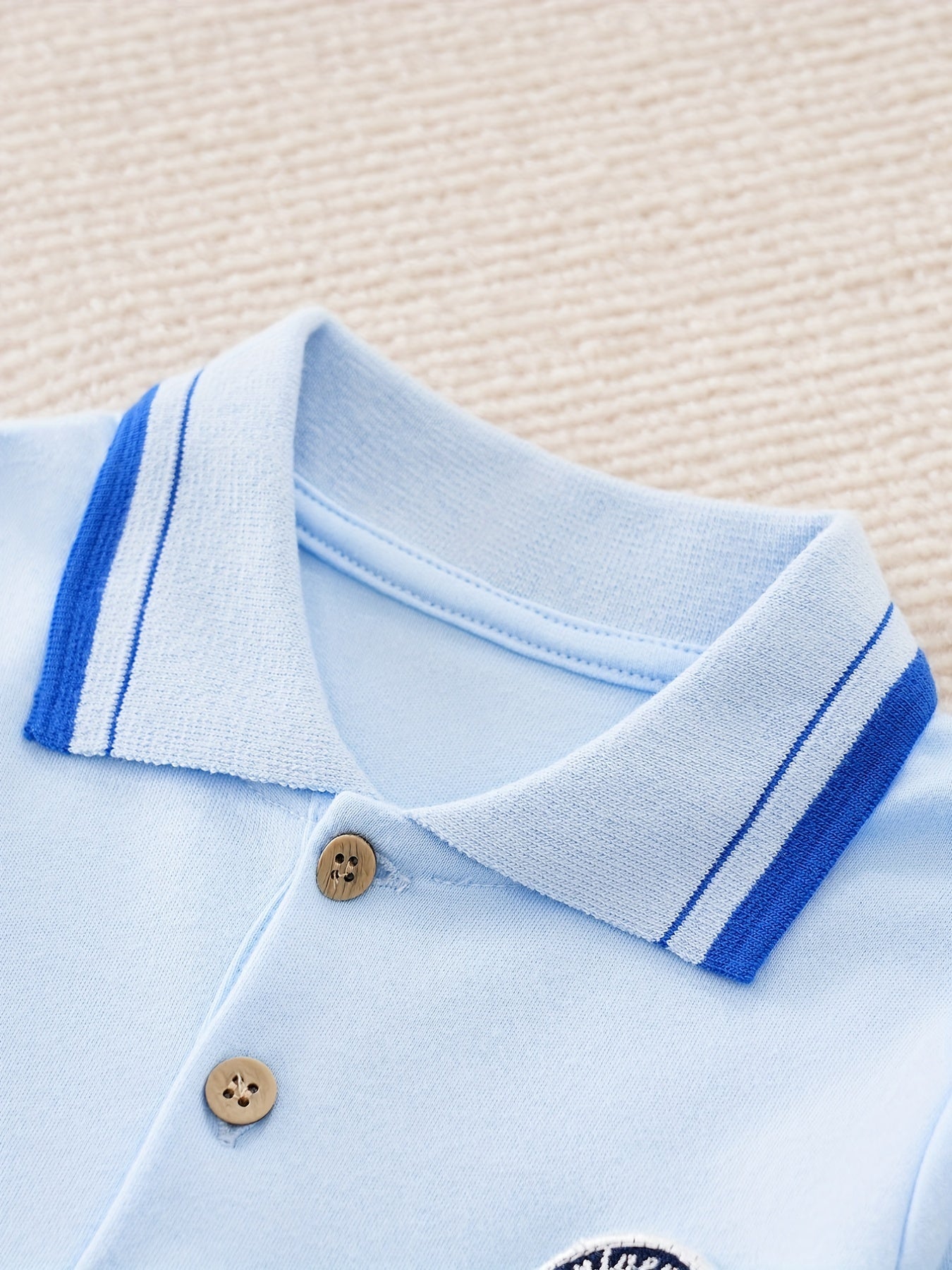 Toddler Baby Boys Lapel Pullover Top Long Sleeve Casual Sweatshirt