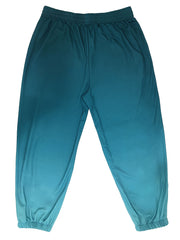 Women's Plus Ombre Print Sporty Pants Elastic Waist Joggers