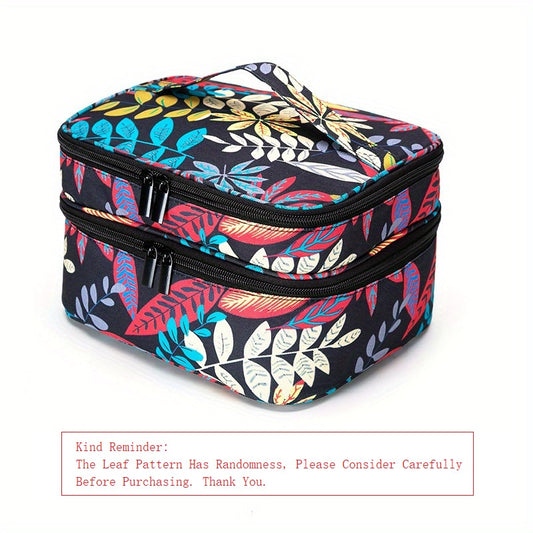 Double Layer Nail Polish Organizer Case Portable Storage Dividers Gel Holder