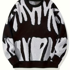 Women's Graphic Pattern Sweater Long Sleeve Round Neck Pullover