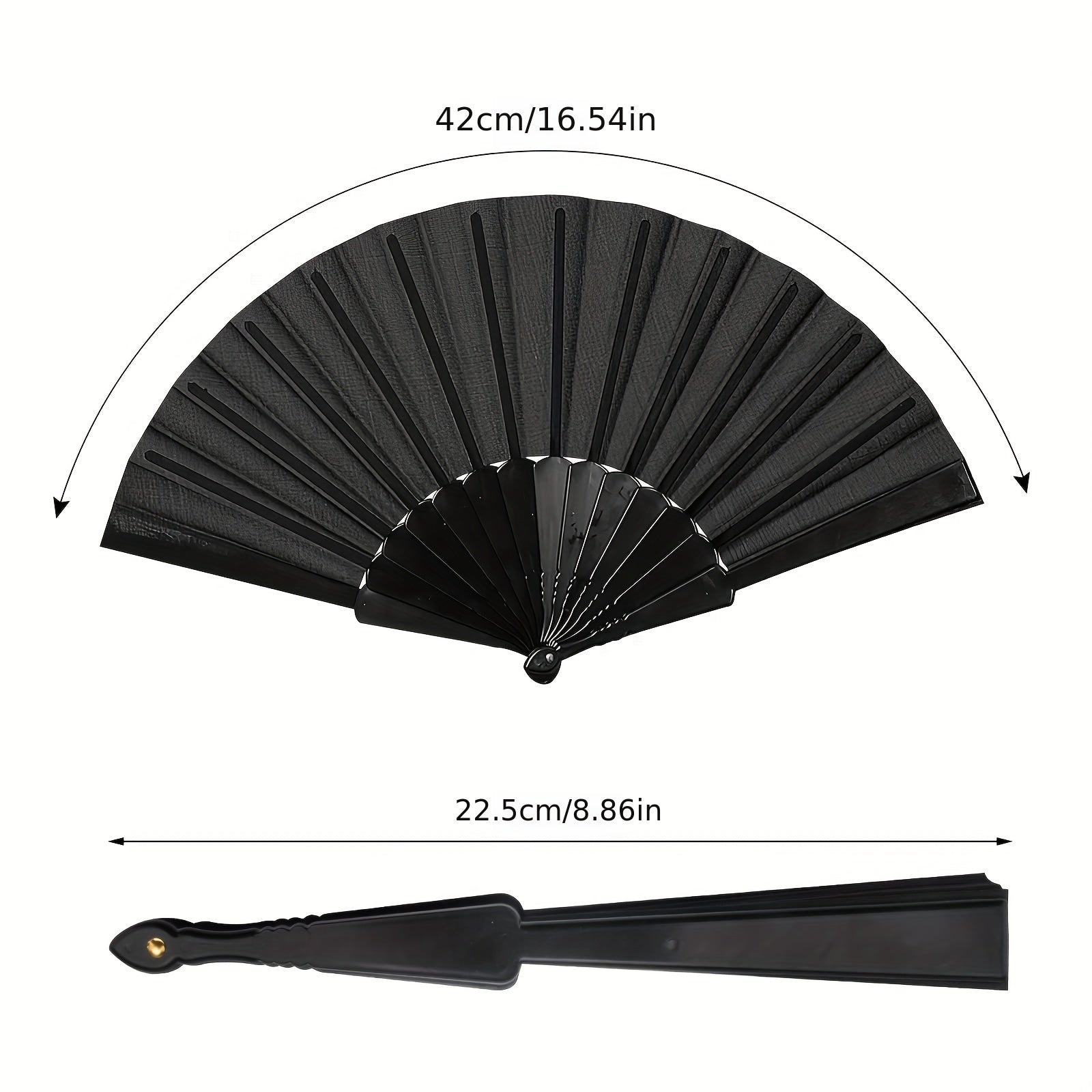 6pcs Portable Bamboo Folding Wedding Fans