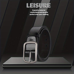 Men's PU Leather Belt Pin Buckle Casual Jeans Pants Belt