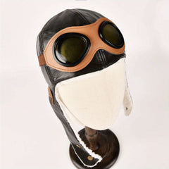 PU Child Pilot Hat For Boys 2-8 Years Old