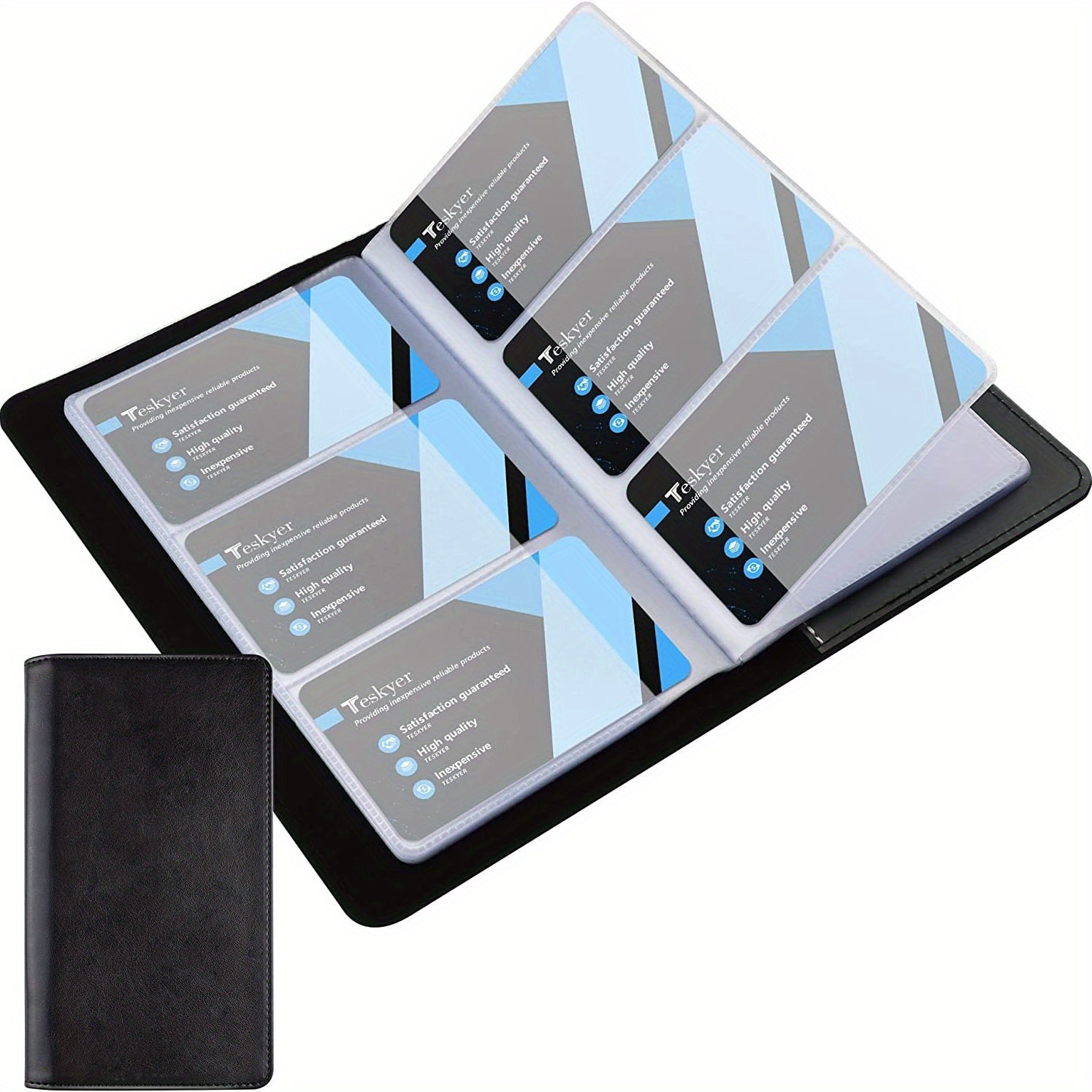 High Capacity Business Card Organizer Book, Credit Card Holder