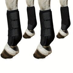 4pc Horse Boots: Protective & Breathable for Comfort & Durability