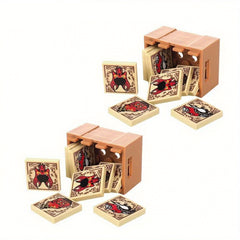 12 Styles Printed Blocks Toy Accessory 2x2 Flat Compatible with 3068 Seal Demon